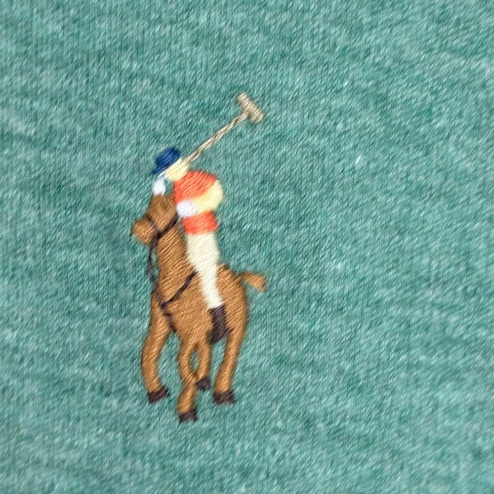 Polo Ralph Lauren Classic Fit Polo Shirt Heather Sage Green Pony Logo Men's M